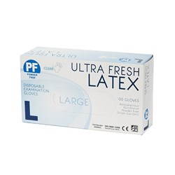 ULTRA FRESH Latex gloves - large - powder free - clear